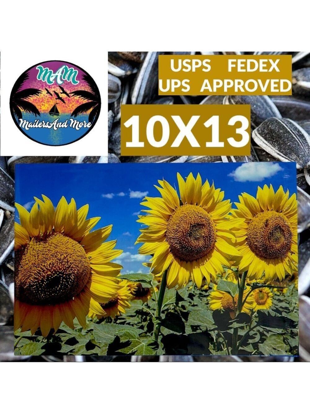 25 10X13 Poly Mailers Sunflower, Shipping Envelopes PRICE IS FIRM Fall - Picture 9 of 12